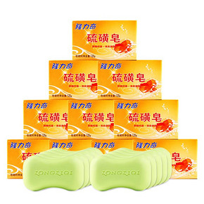 前60秒半价# 隆力奇 蛇胆硫磺皂 120g*10个 10.8元包邮(21.6-10.8)
