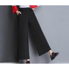 穿出大长腿# 莫蒂娜 秋冬加厚九分阔腿裤 29.9元包邮(39.9-10券)
