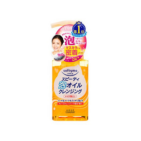 轻松卸妆# 高丝 softymo 瞬净泡沫卸妆油 230g*2瓶 100.8元包邮(双重优惠)
