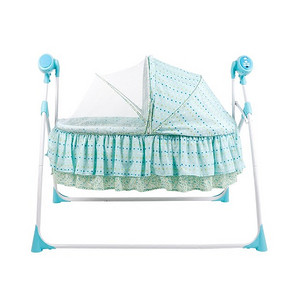 自动摇啊摇# 美瑞贝乐 可折叠婴儿自动摇床 279元包邮(379-100券)