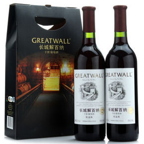 长城 解百纳优选级干红葡萄酒 650ml*2瓶*2件 138元