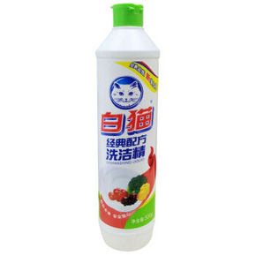 白猫 经典配方洗洁精 500g 折3元(6，3件5折)
