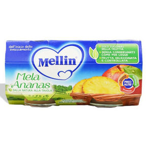 MELLIN 美林 苹果菠萝果泥 100g*2瓶装 11.7元(9.9+1.8)