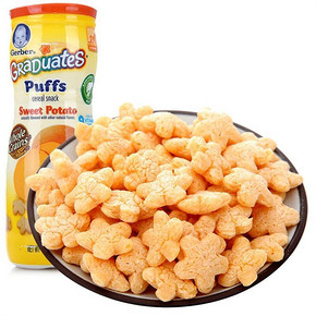 嘉宝 地瓜味星星米饼 42g 9.9元