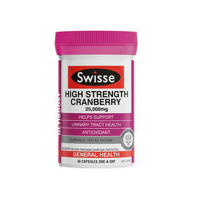 澳洲Swisse 蔓越莓精华胶囊 30粒*2件+凑单 110元包邮(双重优惠)