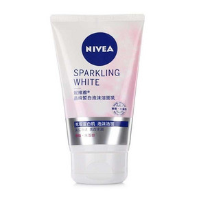 NIVEA 妮维雅 晶纯皙白泡沫洁面乳 100g 9.9元