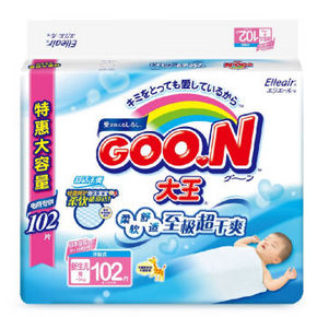 GOO.N 大王 维E系列 婴儿纸尿裤 NB102片 85元