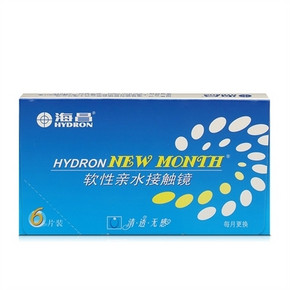 海昌 月抛隐形眼镜 6片+诺思护理液150ml 29元包邮