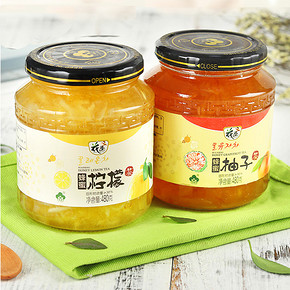 酸甜美白# 花圣 蜂蜜柚子茶 480g+ 蜂蜜柠檬茶 480g  26.8元包邮(36.8-10券)