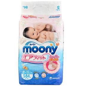 MOONY 尤妮佳 婴儿纸尿裤 S84片 77.9元(69+7.9)
