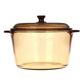 乐美雅 VITRO玻璃琥珀色透明圆锅 3L 149元包邮