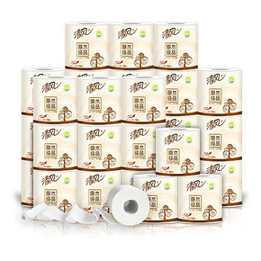 双11预售# 清风 原木纯品卷纸 3层160g*27卷 24.9元(定金10+尾款34.9-20券)
