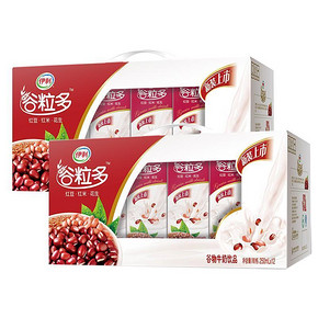 伊利 谷粒多红谷谷物牛奶 250ml*12盒*2箱  31元包邮(36-5券)