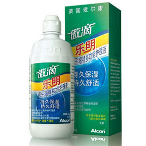 爱尔康 美瞳隐形眼镜护理液 傲滴乐明 300ml 折15.9元(2件8折)