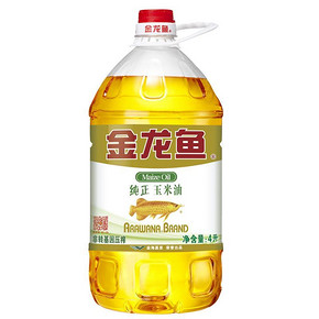 金龙鱼 纯正玉米油 4L 折23.3元(69.9,2件5折)