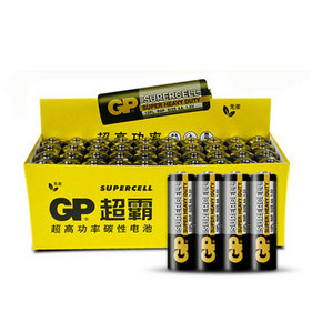 GP超霸 碳性干电池 7号16节+5号24节 18.6元包邮(21.6-3券)
