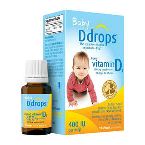 Ddrops 婴儿维生素D3 宝宝补钙滴剂 90滴 79元