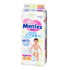 花王 Merries 妙而舒 婴儿纸尿裤 XL44片 109元