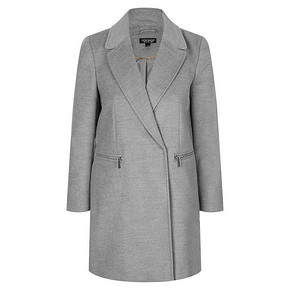 双11预售# TOPSHOP 翻领双拉链口袋女士大衣 389元(定金50+尾款359-20券)