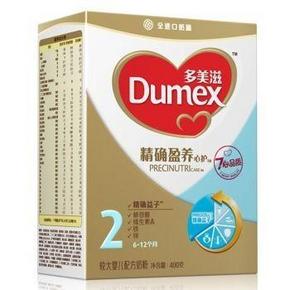 多美滋 精确盈养心护婴儿配方奶粉400g 2段 折38.5元(55元，2件7折)