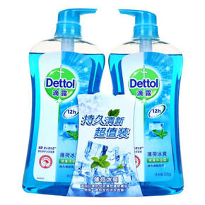 Dettol 滴露 健康沐浴露 薄荷冰爽 935g*2瓶*2套 47.9元(买2免1)