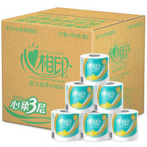 心相印 心柔系列卫生纸 3层180g卷纸*27粒 49.8元