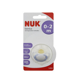 NUK 天才乳胶防胀气安抚奶嘴 安睡型 11.7元(9.9+1.8)