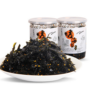 入口香而脆# 胖丫儿 即食烤海苔 40g*2罐 18.8元包邮(23.8-5券)