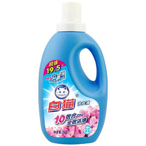 白猫 10效合一洗衣液 风信馨香型 2kg*2件 21.9元(买2付1)
