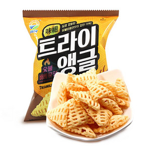 秒杀预告# 韩国进口 九日薯片脆角 55g 烧烤味 22点 1元包邮