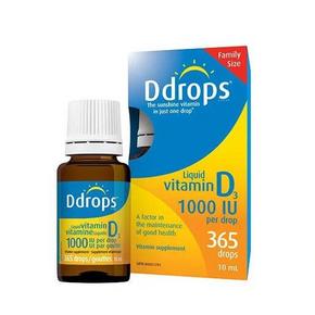 Ddrops 家庭装维生素D3滴剂 1000IU 10ml   67.2元(59+8.2)