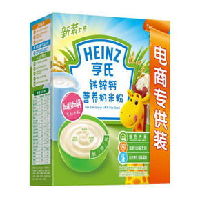 Heinz 亨氏 强化铁锌钙营养奶米粉 1段 325g 8.9元
