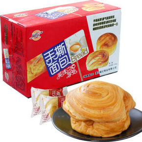 闽乐 饼干蛋糕 手撕面包 整箱装 1050g 14.9元