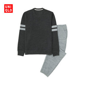 UNIQLO 优衣库 男装长袖起居套装 129元