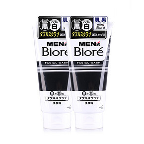 BIORE 碧柔 男士控油去角质洗面奶 130g*2支 18.9元