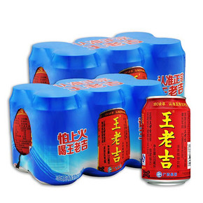 折1.85元/罐# 王老吉 凉茶 310ml*6罐*2箱 22.2元