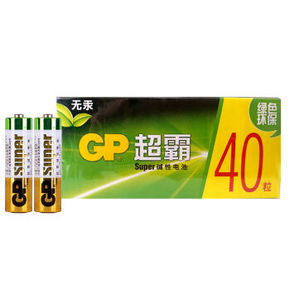 GP 超霸 GP15A-2IB40 碱性电池5号 40粒装 29.9元