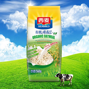西麦 有机燕麦片 560g  6.9元