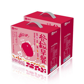 蒙牛红谷谷粒早餐牛奶250ml*12盒*2提  36元包邮