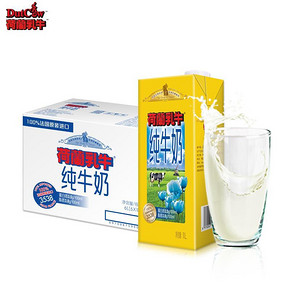 荷兰 乳牛原装进口 纯牛奶 1L*6盒 29.9元