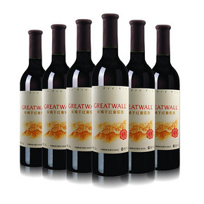 长城 至醇干红葡萄酒 750ml*6瓶 99元包邮