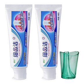 狮王 细齿洁专业牙龈护理牙膏 怡香薄荷 140g*2支+送杯子 19.9元