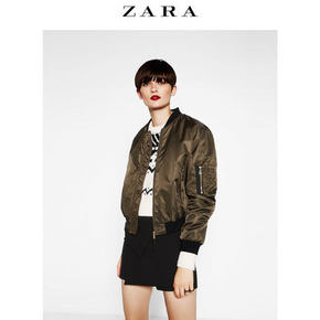 双11提前购物车# ZARA 绗缝飞行员外套女装  199元包邮