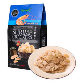 啪啪通 鲜虾片 原味 500g*2件+凑单品 49.5元(99.5-50)