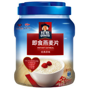 桂格 即食燕麦片 1000g 折9.9元(19.9，199-100)