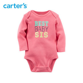 Carter's1件式长袖连体衣三角哈衣 39元