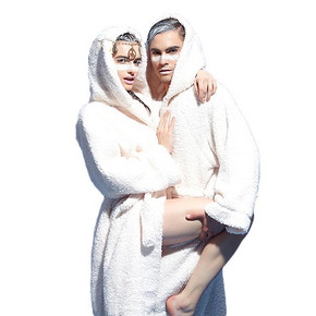 南极人 珊瑚绒长袖加厚男女系浴袍 折26.3元(69,3件99-20券)