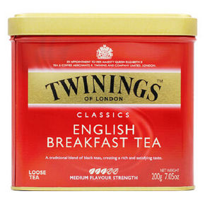 TWININGS 川宁 经典红茶 200g听装 49元包邮(99-50券)