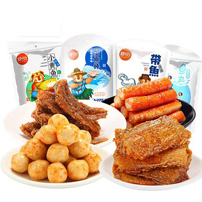 前30分钟# 粮悦大吃兄 香酥小黄鱼4袋组合装 21.9元包邮(31.9-10)