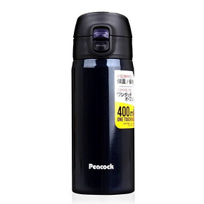 日本 孔雀 便携弹盖魔法保温杯 400ml 109元包邮(129-20)